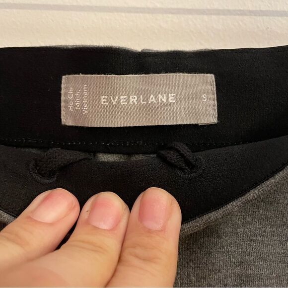 Everlane NWOT Heather Gray High Rise Wide Leg Everyday Minimalist Neutral Pants - Picture 7 of 9